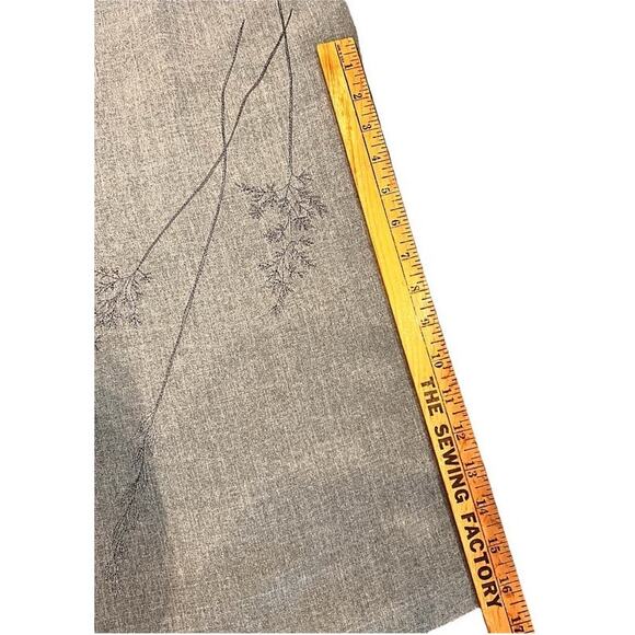 Deadstock Venezia Lane Bryant 90 Style Maxi Skirt Slit Embroidered SZ 14 16 Gray - Picture 9 of 12
